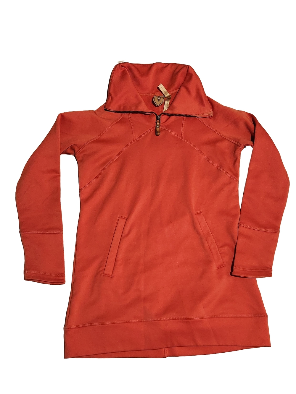 Indygena Indyeva Women’s Outdoor Explorer Tunic Dress ¼ Zip Pink Melon Size S